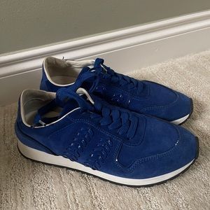 Tods shoes suede blue